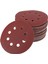 50 Adet 5 Inç 125MM Yuvarlak Zımpara Sekiz Delikli Disk Kum Sayfaları Grit 40/60/80/120/240 Kanca ve Döngü Zımpara Diski Lehçe (Yurt Dışından) 1