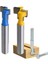 1/4 Inç Shank T-Yuvası Kesici Yönlendirici Bit Çelik Saplı 3/8 Inç ve 1/2 Inç Uzunluk Ağaç Işleme Kesiciler Elektrikli El Aletleri Için (Yurt Dışından) 2