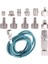 Airbrush Adaptör Seti, Hızlı Çıkarılan Airbrush Adaptör Kiti, Naylon Örgülü Hava Hortumu, Hava Kompresörü ve Airbrush Hortumu Için (Yurt Dışından) 3