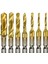 7 Adet 1/4 Inç Hex Shank Titanyum Kombinasyonu Matkap ve Musluk Seti Metrik Konu Hss M3-M10 Vida Dokunarak Bit Aracı (Yurt Dışından) 1