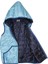 Çocuk Mavi Lacivert Kapüşonlu Fermuarlı Şişme Yelek 3