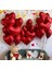 2 Adet Kalp Folyo Balon Kırmızı Uçan Balon 45 cm 18 Inç 5