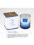 Delicate Serisi Blue Mum - 300GR Incir ve Yasemin Kokulu Organik El Yapımı Dekoratif Cam Mum 2