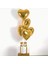 3 Adet Folyo Balon Altın Sarısı Gold Uçan Balon 45 cm 18 Inç 1