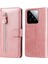 Xiaomi 15 Fermuarlı Cüzdan Buzağı Dokusu Pu Deri Telefon Kapağı (Yurt Dışından) 1