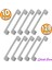 (10 ADET) Gölcük Düz Krom (128 Mm-12.8 cm) Metal Mobilya Mutfak Çekmece Dolap Dolabı Kapak Kulpu Kulbu Kulpları 1