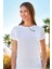 8133 Kadın T-Shirt Beyaz 1