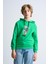 Alexandergardı Baskılı Yandan Cepli Kapüşonlu Çocuk Sweatshirt 1