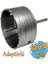 Adaptörlü Metal Sds Plus Elmas Panç Ø 120 mm Çap Delik Oyuk Açma Delme Buat Açma Testeresi 1 Adet 1
