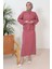 Bürümcük Gömlek Elbise Ikili Takım 1362 - Gül Kurusu 2