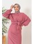 Bürümcük Gömlek Elbise Ikili Takım 1362 - Gül Kurusu 4