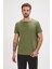 Solid Yeşil Basic Erkek Tişört 1
