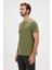 Solid Yeşil Basic Erkek Tişört 4