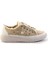 Valentina Bej Denim Kristal Taşlı Gümüş Bağcıklı Sneaker 3