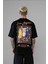 Erkek Oversize Lakers T-Shirt Siyah 1