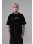 Erkek Oversize Lakers T-Shirt Siyah 3
