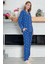 Desenli Pamuk Viskon Pijama Takımı 3