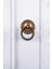 Pirinç Döküm Antik Sarı Rengi 8 cm Sallantılı Halka Kulp (Ömür Boyu Garanti) 2