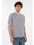 Erkek Gri Melanj Tişört Basic 50305858-VR086 4