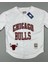Unisex Bulls Önden Düğmeli T-Shirt Beyaz 1