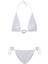 Aksesuarlı Ekru Uzun Üçgen Bikini Takım 1
