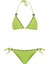 Süet Dokulu Neon Yeşil Üçgen Bikini Takım 1