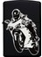 Motor Desenli Benzinli Siyah Metal Çakmak 1