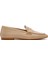 Kadın Siyah Deri Loafer 25SFD160518 1