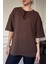 Bisiklet Yaka Modal Basic Tshirt- Vizon 1