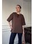 Bisiklet Yaka Modal Basic Tshirt- Vizon 3
