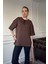 Bisiklet Yaka Modal Basic Tshirt- Vizon 4