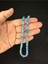 Toz Kehribar Tesbih Mavi Renkli Beyzi Kesim 10MMX6,5MM T-680 3