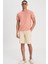 Lightweight Ss Small Logo Pembe Erkek Kısa Kol T-Shirt 3