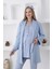 Hamile Pijama Takımı Sabahlığı Kapitone Kumaşından / Dantel Detaylı Önü Düğmeli 5