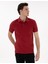 Erkek Nar Çiçeği Slim Fit Kıvrılmaz Polo Yaka Basic Tişört 50302561-VR239 1