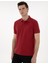 Erkek Nar Çiçeği Slim Fit Kıvrılmaz Polo Yaka Basic Tişört 50302561-VR239 3