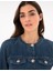 Kadın Mavi Crop Top Jean Ceket 50306930-VR036 2