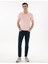 Erkek Pudra Slim Fit Kıvrılmaz Polo Yaka Basic Tişört 50302561-VR042 4
