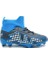 Pele Siyah Lacivert Çoraplı Krampon Erkek Çocuk Çimsaha Ayakkabı 4