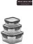 Quick Sızdırmaz Saklama Kabı Seti 3'lü Set, 1,4 Lt + 800 ml + 400 ml 2