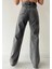 Kadın Soluk Efekt Vintage Yüksek Bel Wide Leg Jeans Kadın Bol Paça Kot Pantolon 3