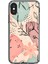 iPhone x Uyumlu Şeffaf Kılıf Çiçek Tasarımlı 1