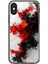 iPhone Xs Uyumlu Şeffaf Kılıf Renkli Boya Tasarımlı 1