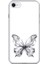 iPhone 6 Uyumlu Şeffaf Kılıf Dumanlı Kelebek Tasarımlı 1