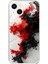 iPhone 15 Uyumlu Şeffaf Kılıf Renkli Boya Tasarımlı 1
