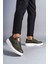 SWO161 Hippo Bağcıksız Cilt Erkek Günlük Sneaker Ayakkabı Bt Haki 4