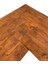 Ela Woodworking Modern Country L Tipi Masif Çam Ağacı Tasarım Çalışma Masası Beyaz - Ceviz 2