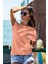 T-Shirt,Sylvester Jr Tasarım Baskılı,Regular, Pamuk,Somon T-Shirt No:549 2