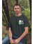 T-Shirt,On-Off Tasarım Baskılı,Regular, Pamuk,Siyah T-Shirt No:557 3
