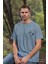 T-Shirt,Tweety Tasarım Baskılı,Oversize, Pamuk,Mavi T-Shirt No:552 3